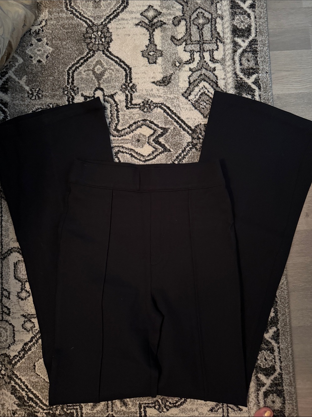 SPANX Black Wide-Leg Tailored Pants